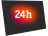 Logotipo de 24 Horas entre Agosto/2008 y Enero/2025