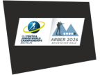 Logotipo de Cto. Mundo Biatlón Junior 2026 Arber