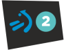 Logotipo de ETB 2 entre Septiembre/2015 y Diciembre/2021