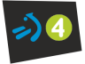 Logotipo de ETB 4 entre Octubre/2014 y Septiembre/2015
