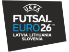 Logotipo de UEFA Euro Futsal 2026 Letonia-Lituania-Eslovenia