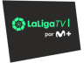 Logotipo de LaLiga TV por M+ entre Septiembre/2022 y Julio/2023