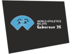 Logotipo de Mundial Relevos 2026 Gaborone